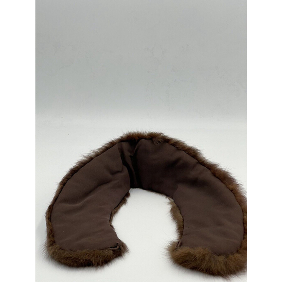 Vintage 1960s Mink Brown Collar Scarf Wrap Stole Pelt Costume Prop Fashion EUC - Picture 3 of 4